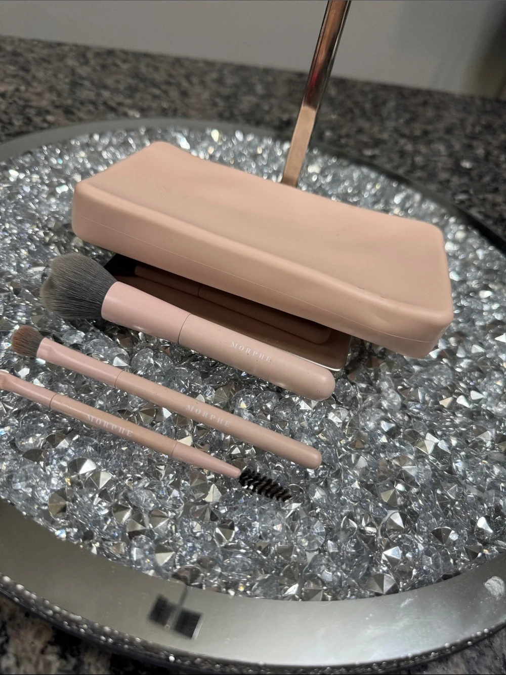 Morphe Blush Pink Brush Set with Zip Pouch